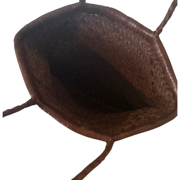 Dragon ๐ Inspired Woven Leather Tote Bag EUC - Picture 5 of 5